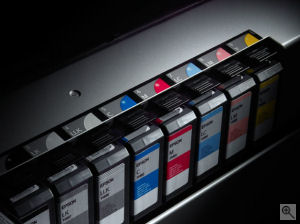 Epson's Stylus Pro 3800 photo printers. Courtesy of Epson, with modifications by Michael R. Tomkins. Click for a bigger picture!