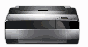 Size comparison of Epson's Stylus Pro 3800 and 4800 photo printers. Source images courtesy of Epson, with modifications by Michael R. Tomkins.