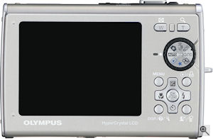 Olympus' Stylus 1030 SW digital camera. Courtesy of Olympus, with modifications by Michael R. Tomkins. Click for a bigger picture!