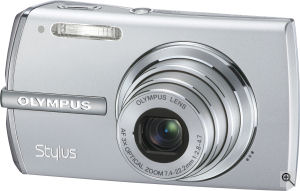 Olympus' Stylus 1200 digital camera. Courtesy of Olympus, with modifications by Michael R. Tomkins. Click for a bigger picture!