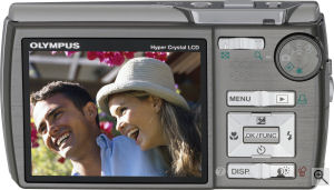 Olympus' Stylus 780 digital camera. Courtesy of Olympus, with modifications by Michael R. Tomkins. Click for a bigger picture!