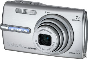 Olympus' Stylus 780 digital camera. Courtesy of Olympus, with modifications by Michael R. Tomkins. Click for a bigger picture!
