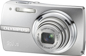 Olympus' Stylus 820 digital camera. Courtesy of Olympus, with modifications by Michael R. Tomkins. Click for a bigger picture!