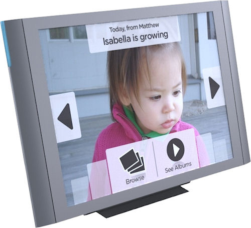 Isabella Products' Vizit digital picture frame. Photo provided by Isabella Products Inc. Click for a bigger picture!
