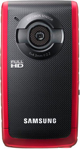 Samsung's HMX-W200 Pocket Cam. Photo provided by Samsung Electronics Co. Ltd. Click for a bigger picture!