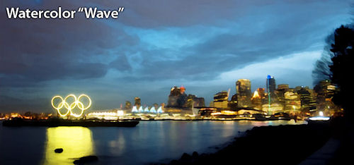 Example: Watercolor 'Wave'. Photos provided by PhotographyBB. Click for a bigger picture!