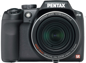 Pentax's X70 digital camera. Photo provided by Pentax Imaging Co. Click for a bigger picture!