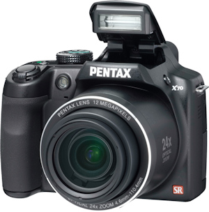 Pentax's X70 digital camera. Photo provided by Pentax Imaging Co. Click for a bigger picture!