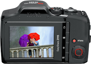 Kodak's EasyShare Z915 digital camera. Photo provided by Eastman Kodak Co. Click for a bigger picture!
