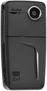 Kodak's ZX1 digital video camera. Photo provided by Eastman Kodak Co. Click for a bigger picture!