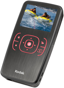 Kodak's ZX1 digital video camera. Photo provided by Eastman Kodak Co. Click for a bigger picture!