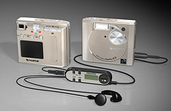 Fuji's FinePix 40i digital camera / MP3 player combo