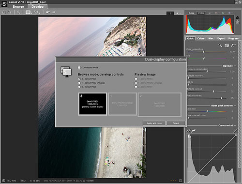 Screenshots of the nama5 raw processor in use. Image provided by nama5 s.r.o. Click for a bigger picture!