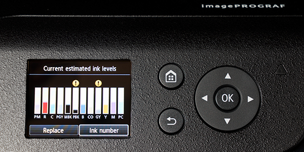 Canon PRO-1000 Review -- Product Image Top Display