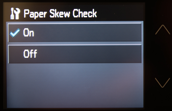 Epson P800 Review -- Menu Image