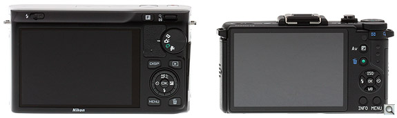Nikon J1 vs Pentax Q Back