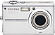 Front side of Pentax T10 digital camera