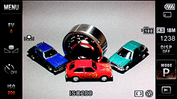Sony TX200V menu system