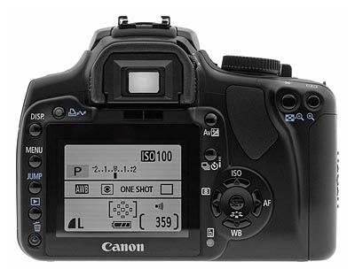 Canon Rebel XTi Back