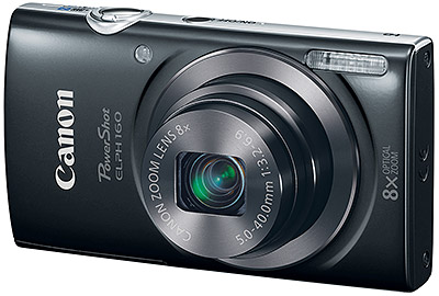 Canon ELPH 160 Review -- 3/4 front view
