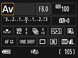 Canon EOS M review -- Graphical user interface