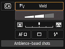 Canon EOS M review -- Creative Auto mode