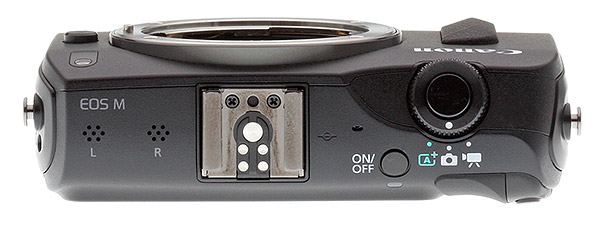 Canon EOS M review -- Top view