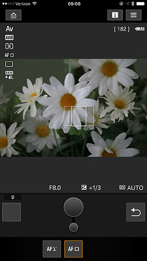 Canon M10 Review: Field Test -- Wireless App Screenshot
