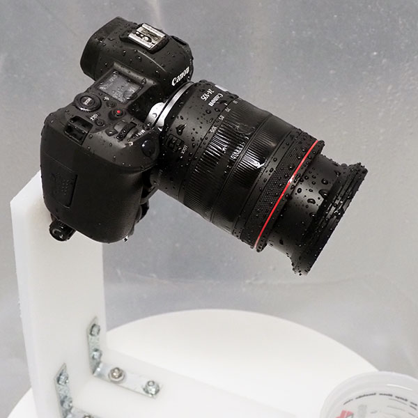 Canon EOS R Review -- In the weather-testing chamber.