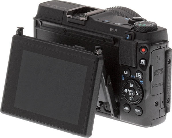 Canon G1 X II Review -- Read view, LCD mechanism