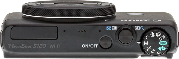 Canon S120 review -- Top view
