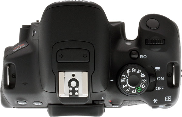 Canon T5i review -- Top view