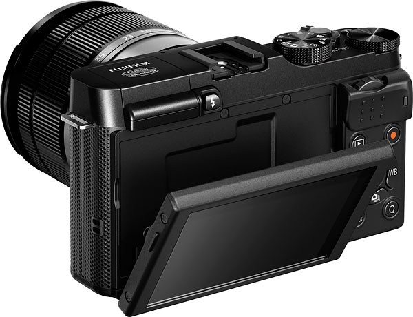 Fuji X-A1 review -- Tilting display