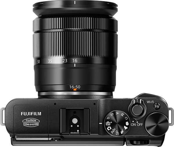 Fuji X-A1 review -- Top view