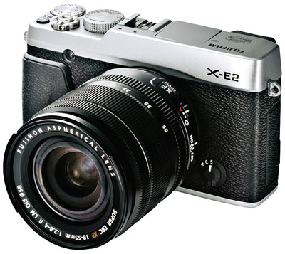 Fuji X-E2 Review -- Front Left Silver
