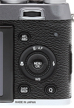 Fuji X100S Review - control section