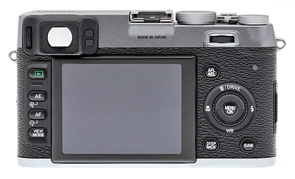 Fuji X100S Review - X100 rear view