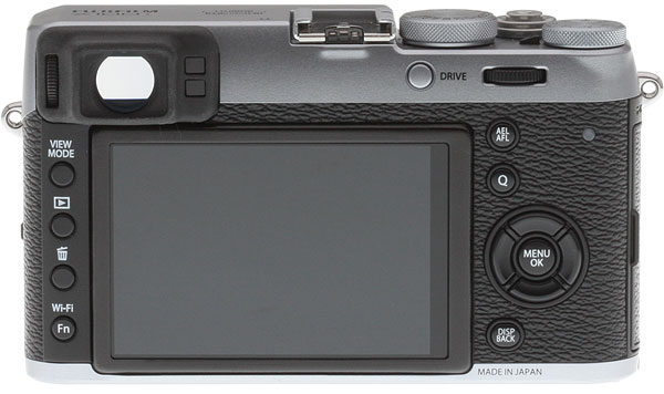 Fuji X100T review -- rear view