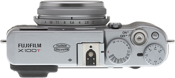 Fuji X100T review -- top view