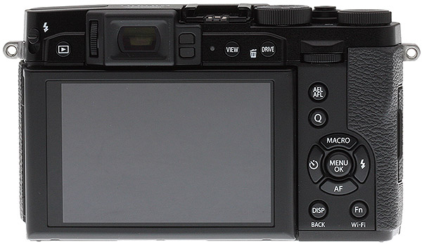 Fuji X30 review -- rear view