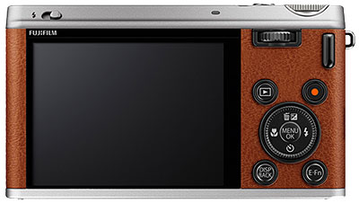 Fuji XF1 - rear view brown model