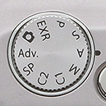 Fuji XF1 - mode dial