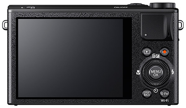 Fujifilm XQ1 review -- rear view