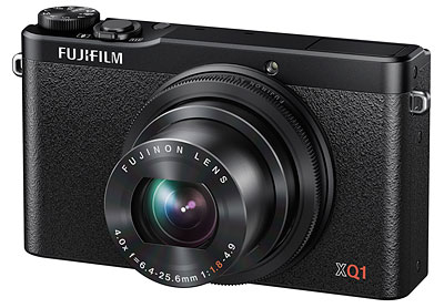 Fuji XQ1 review -- angled front shot
