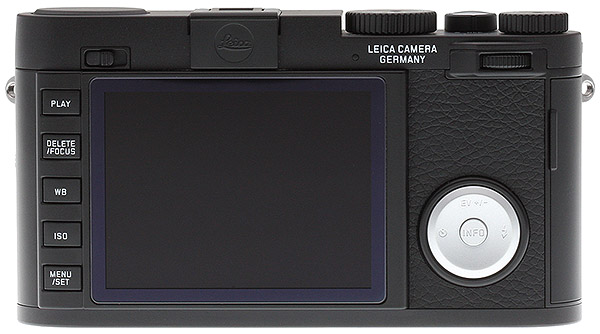 Leica X Vario Review - Rear view