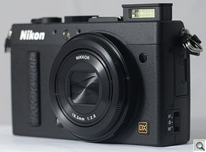 Nikon Coolpix A review -- Three quarter view