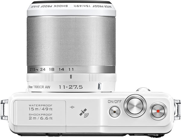 Nikon AW1 Review -- Top view