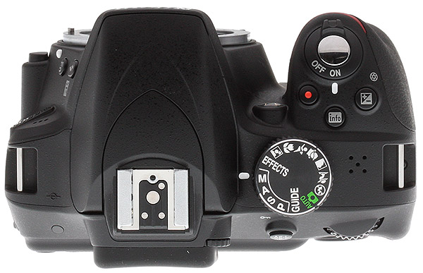 Nikon D3300 Review -- Rear top right view