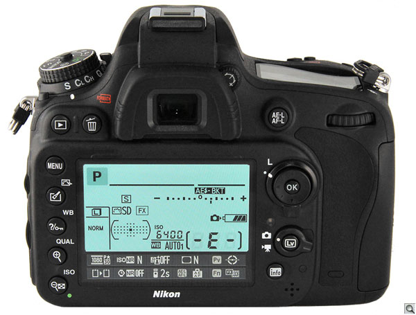 Nikon D600 back