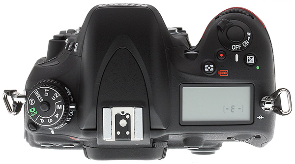Nikon D610 Review -- Top view